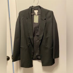 NWT black oversized H&M blazer